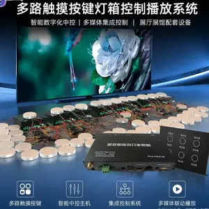 展馆展厅多路触摸按键开关触控灯箱控制视频播放器配套
