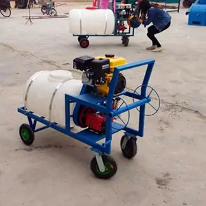 拉管式汽油打药车 浙江工地除尘打药机 花圃虫害防治喷雾器