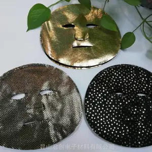 厂家直销水刺无纺布 导电平纹柔软轻薄植物纤维印花面膜用无纺布