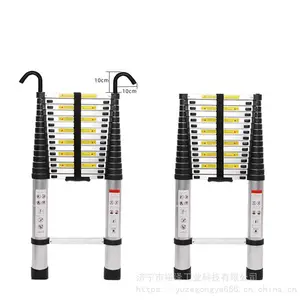 便携式伸缩梯 收缩梯 升缩梯 加厚铝合金升降梯工程梯家用梯