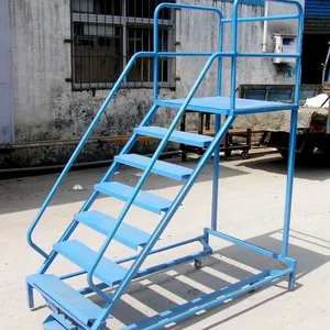 沧州仓储 工厂登高梯 登高车 华德耐特厂家直销 周转 搬运