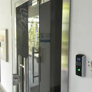 重庆渝中区办公室玻璃门门禁考勤系统指纹密码刷卡机磁力锁安装