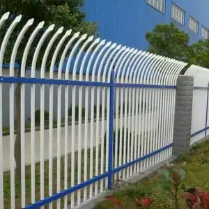 烤漆围墙栅栏,无锡组装弯弧围栏,Q235校园锌钢草坪护栏@《火山视频》,个性化需求