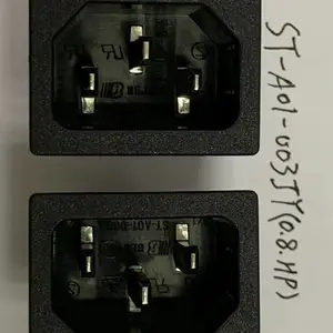 适配器插座打印机插座之ST-A01-003JY(0.8.HP)品字形电源插座
