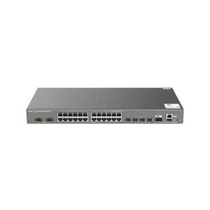 锐捷RG-IS5200-24GT4XS-UP-DC 24口千兆机架式工业级以太网交换机