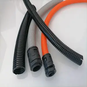 单壁开口尼龙阻燃软管长盛丰源电机配线PA66电缆螺纹套管AD25