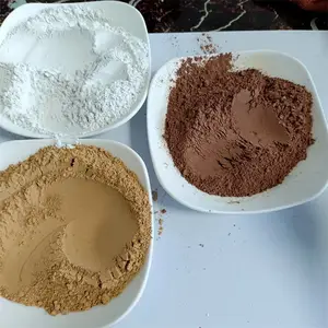 红土粉325目 球场用红黏土 耐火耐高温陶瓷用黄粘土 高粘度白陶土粉