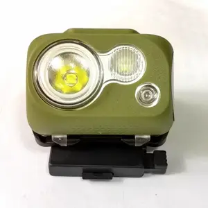 鑫炎照XY500A防水头灯语音控制触摸感应红蓝黄绿光可调光聚光泛光警示光SOS求救水域救援头盔灯可授权投标