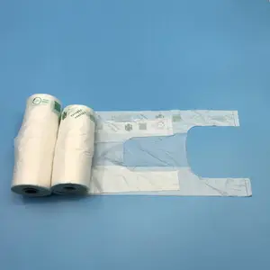 山东全生物降解连卷背心袋生产厂家 自动售袋机全降解袋 超市连卷袋