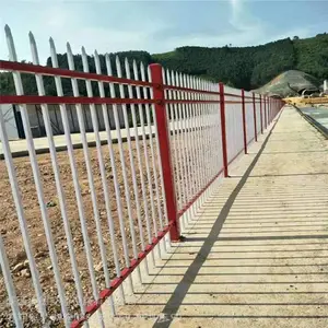 镀锌方管单横梁防晒围墙护栏_西安小区围墙护栏厂家销售