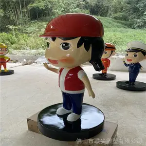 旅游区卡通公仔雕塑摆设 海南玻璃钢卡通雕塑优惠