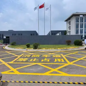 道路划线-达尊企业大门口消防通道地面划线要求 「工序规范」