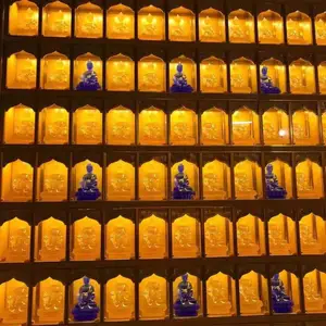 铝合金佛龛琉璃佛像智能控制万佛墙工程