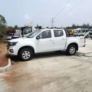 阿里不锈钢平板拖车图片道路清障车