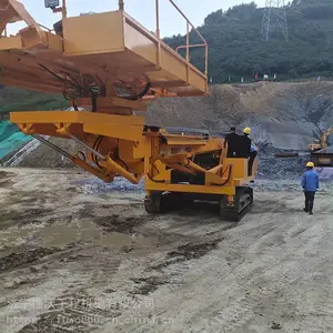 福沃重工 8米山体护坡工程锚固钻机 履带式建筑工程深基坑支护钻机