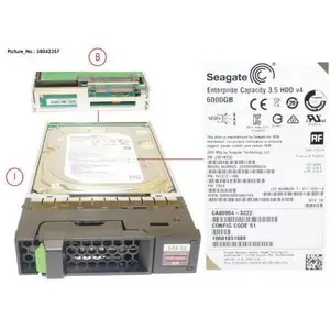 富士通 CA08226-E215 DX S4 HD DRIVE 3.5' 6TB 7.2K 存储盘