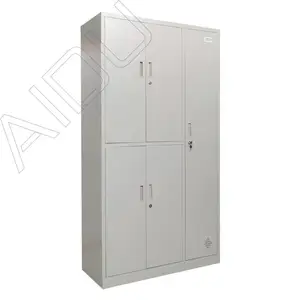 上海工厂直送供应AD-G-0055A 加厚五门更衣柜宿舍衣厨学校衣柜钢制五门衣柜