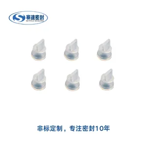 透明硅胶鸭嘴阀 医用饮水设备单向密封阀 无压力自封硅胶止水阀