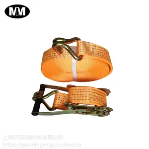 批发供应 38mm*4米高强涤纶材质集装箱棘轮捆绑带,货物收紧固定防风带,汽车牵引绳,长度可定制