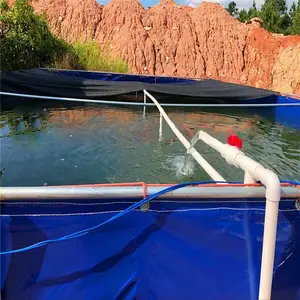 养鱼养虾帆布池帆布鱼池水池 水蛭蚂蟥帆布养殖池帆布水槽