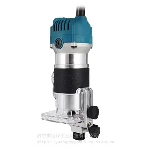 木工修边机 220V木料开孔机电动工具 切边机雕刻机木铣木材开槽机