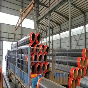 76*4热力直埋预制聚氨酯保温管道 ，天然气输送用聚氨酯保温管供应