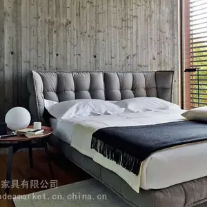 意式极简双人床 BED-HUSK