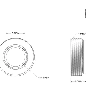  Mcmaster-carr7514K35中厚壁钢导管套管衬套