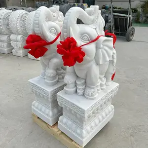 庭院门口石雕摆件批发-石雕抱鼓石-门鼓石雕刻加工厂