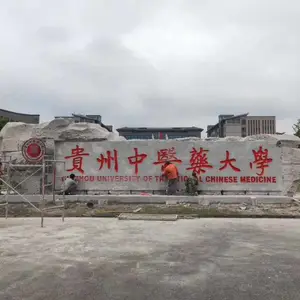 湖南长沙景石,村牌石,文化石,公司大门景观石,泰山敢当石