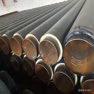 小区地埋式工程聚氨酯保温管，钢套钢蒸汽保温管