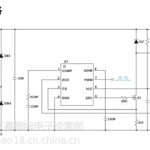 供应嘉泰姆驱动IC CXLE8359高精度PWM调光功能的高功率因数非隔离降压型LED恒流驱动芯片
