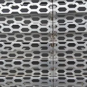 汽车4s店装饰外墙网铝网 消音降噪汽车厂冲孔网 喷塑奥迪专业外围墙 装饰墙穿孔网
