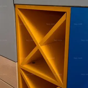 菱槽双抽斗框柜 钦州餐置厨碗柜 柳州欧板木家具