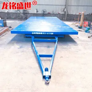 工厂定制3吨5吨8吨叉车牵引平板车 牵引式多功能运输车 仓储物流重型平板车
