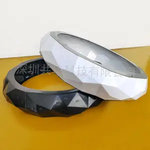 厂家定制白色哑光吸塑灯罩 LED灯外壳 厚片吸塑灯罩加工