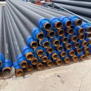 直埋冷热水保温管道成品销售，防腐聚氨酯夹克保温管