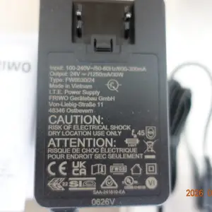 Friwo FOX18-X工业级插墙式电源适配器 86.9%高效能VI级认证