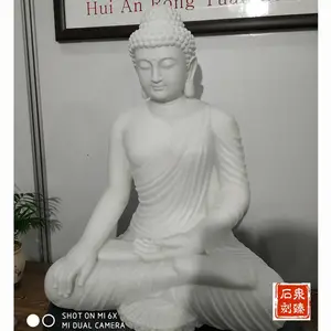 汉白玉小佛像厂家 家用阿弥陀佛石雕 小件佛像石雕