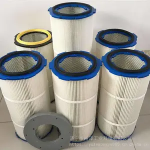 工业除尘滤芯六耳快拆粉末回收滤筒除尘器抛丸机静电喷粉塑滤芯