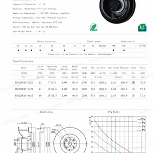 STORMFAN 斯托姆 DC 后倾离心风机 220C、22***、225B