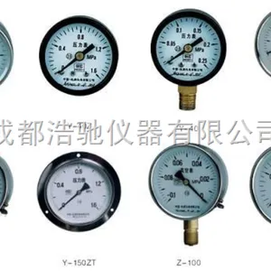 非不锈钢簧管压力表 Y-150