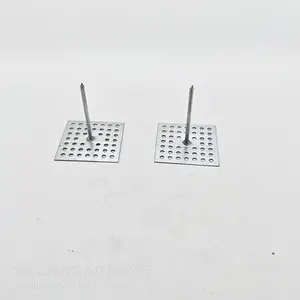 多孔底座保温钉 方形密集冲孔自粘保温钉 透气底板胶粘保温锚固钉