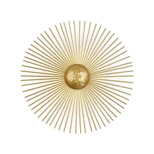 现代创意太阳花壁灯极简轻奢设计师客厅大堂背景墙卧室床头灯具