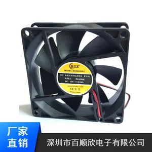 8025ɢ�ȷ��� 12V 24V ��̨��ֱ������ ˫���� ��������