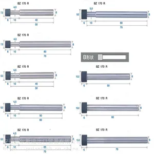 进口内孔内螺纹孔研磨CBN和金刚石磨头磨棒磨针M3M4M5M6内螺纹孔高精密研磨