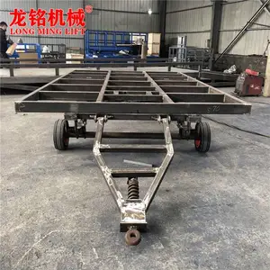 牵引式平板拖车 车间搬运车 物流***车 重型工具车 叉车平板车