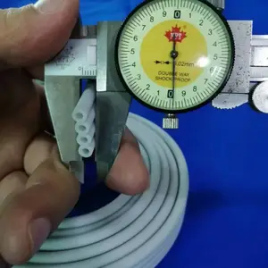 4排硅胶拖链3*5硅胶四排管食品级灰色硅胶多孔管医疗器械硅胶气管