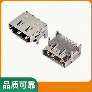 HDMI A Type 19P 母座 卧式板上 四脚插板 SMT 短体