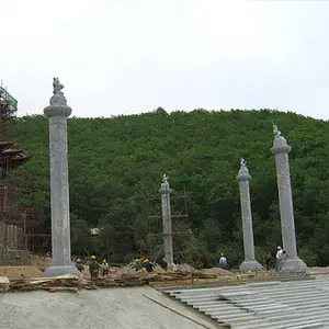 石雕图腾柱厂家 青石图腾柱价格 支持定做 祠堂寺庙景观柱 批发